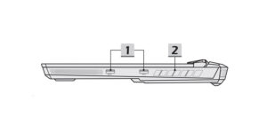 پورت های سمت راست ام اس آی vector gp66 HX 12UGS-066 